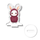 Vasetti_pressの赤パーカーを着ているうさぎちゃん アクリルスタンド