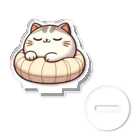 @猫グッズ製作所のかわいい猫の眠りまる Acrylic Stand