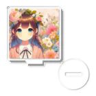 ピクセルパレットの可愛い女の子とお花10 Acrylic Stand