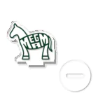 -megami-のHORSE MARK Green Acrylic Stand