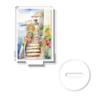 Melvilleの花のある階段（Staircase with flowers） Acrylic Stand