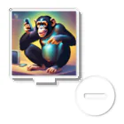 orihata-youのスマホを楽しむチンパンジー Acrylic Stand