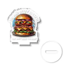 kazu_gのあなたを満足させるバーガーを!（濃色用） Acrylic Stand