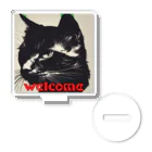 kk-welcomeの黒猫登場Ⅰ Acrylic Stand