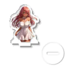 ヴィヴィオのオフショルダーレースアップワンピース Acrylic Stand