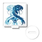 koriyuuの青白の芸術的な2人の女子高生 Acrylic Stand