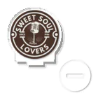 soul_mateのSweet Soul Lovers★クラシックマイク（ブラウン） Acrylic Stand