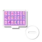 LalaHangeulのハングル母音とローマ字の対応表 Acrylic Stand