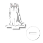 ゆいたっく／犬イラストのシベリアンハスキー Acrylic Stand