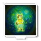 『星月夜の猫』（安財ちずかのイラストグッズONLINE SHOP）の星月夜・猫の幻想物語 アクリルスタンド
