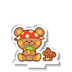 レタ(LETA)のぬいクマちゃんのキノコがり アクリルスタンド