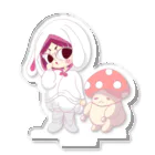 美桜のKawaii万葉集！ SUZURI店のウサギみおうとキノコのきーたん Acrylic Stand