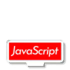 engineer-styleのJavaScript ボックスロゴ (赤) アクリルスタンド