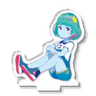 ちるのおみせ SUZURI支店の惑星ちる 三角座り Acrylic Stand