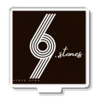 まみちょん【豆い洞】の69.STONES グッズ　黒ステッカーバージョン アクリルスタンド