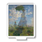 世界美術商店の散歩、日傘をさす女性 / Woman with a Parasol - Madame Monet and Her Son Acrylic Stand