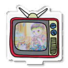 khakie shopのレトロテレビ　カラー アクリルスタンド