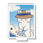 なくも/イラストレーターの潮干狩りねこちゃん アクリルスタンド