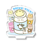 みっちりねこ by frencelのみっちりねこ　ぎゅうにゅう Acrylic Stand