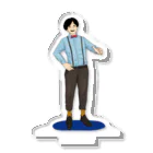 おもち食べ放題○2023年8月公演の桃木和人　赤を張って、ブルー Acrylic Stand