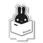 ツギハギ ニクの【Boxed * Rabbit】黒Ver Acrylic Stand