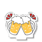 ゆちのへやのビールジョッキで乾杯！イラスト アクリルスタンド