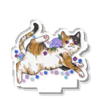 Rm-rm0rmsの紫陽花三毛猫ちゃん Acrylic Stand