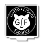 GattoLibero_FabbricaのGattoLiber Fabbricaマルロゴ Acrylic Stand