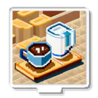 cunissaのドット絵コーヒーと電気ポット アクリルスタンド