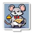 動物マニアのドット絵ショップのドット絵の可愛いネズミ君🐭🧀 アクリルスタンド