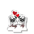 furebuhi　clubのＬＯＶＥＬＹ　ＰＵＧ（ラブリーパグ） アクリルスタンド