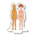 Quatre Illustrationのキャトル・ガール05+06 Acrylic Stand