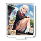 CONV工房公式グッズのCat & Girl Acrylic Stand