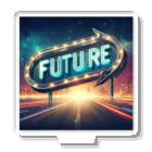 ワンダーワールド・ワンストップのFUTURE　文字入り未来を感じさせるイラスト アクリルスタンド