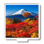 YASU1の秋晴れの空/富士山/色鮮やかな紅葉 アクリルスタンド