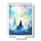 癒しの場｜Healing Placeの猫好きが癒される夢幻的な空間と猫の水彩画　Cat lovers find comfort. Enchanting space and cat watercolor. アクリルスタンド