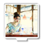 MistyStarkの日本人女性カフェ Acrylic Stand