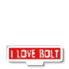 『I LOVE BOLT』TEAM BOLT official ブランドの浜名湖319 全国BOLTミーティング　オリジナルTシャツ アクリルスタンド