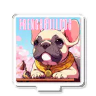 furebuhi　clubの桜舞うFrench　bulldog Acrylic Stand