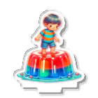 ゼリー少年のゼリーの上に立つ少年 Acrylic Stand