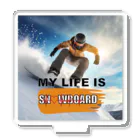 ArtDesignWorksのスノーボードスポーツ Acrylic Stand