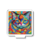 629_CAT_ARTのカラフルキャット アクリルスタンド