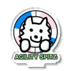 ehime@けだま&もち＆すみのAGILITY SPITZ「タイヤからこんにちは！」 アクリルスタンド