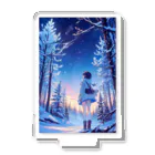 卯月なのかのMagical Winter Journey　〜雪に染められた銀世界の旅〜　No.4「Dawn」 Acrylic Stand