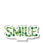 junichi-goodsのバルーン文字「SMILE」（緑色系） Acrylic Stand