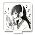 kibou0304の音楽を聴く女の子 Acrylic Stand