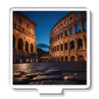 awawoの夕闇に染まるコロッセオの風景 Acrylic Stand