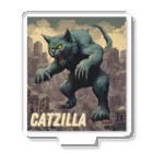 HappyFaceMarketのゴジラになりたい猫 CATZILLA Acrylic Stand