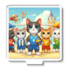 【volleyball online】の猫好きのみなさん必見！愛らしい猫のバレーボールグッズ アクリルスタンド