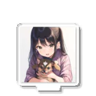 あかいはちの犬と少女 アクリルスタンド